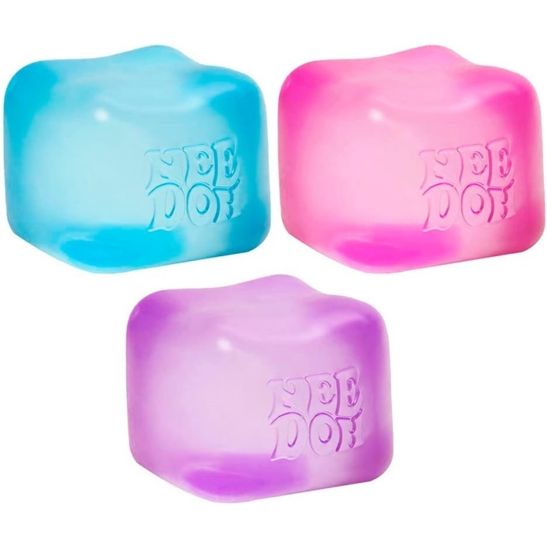 NeeDoh Nice Cube Solid Squish 3 Pack (Assorted)