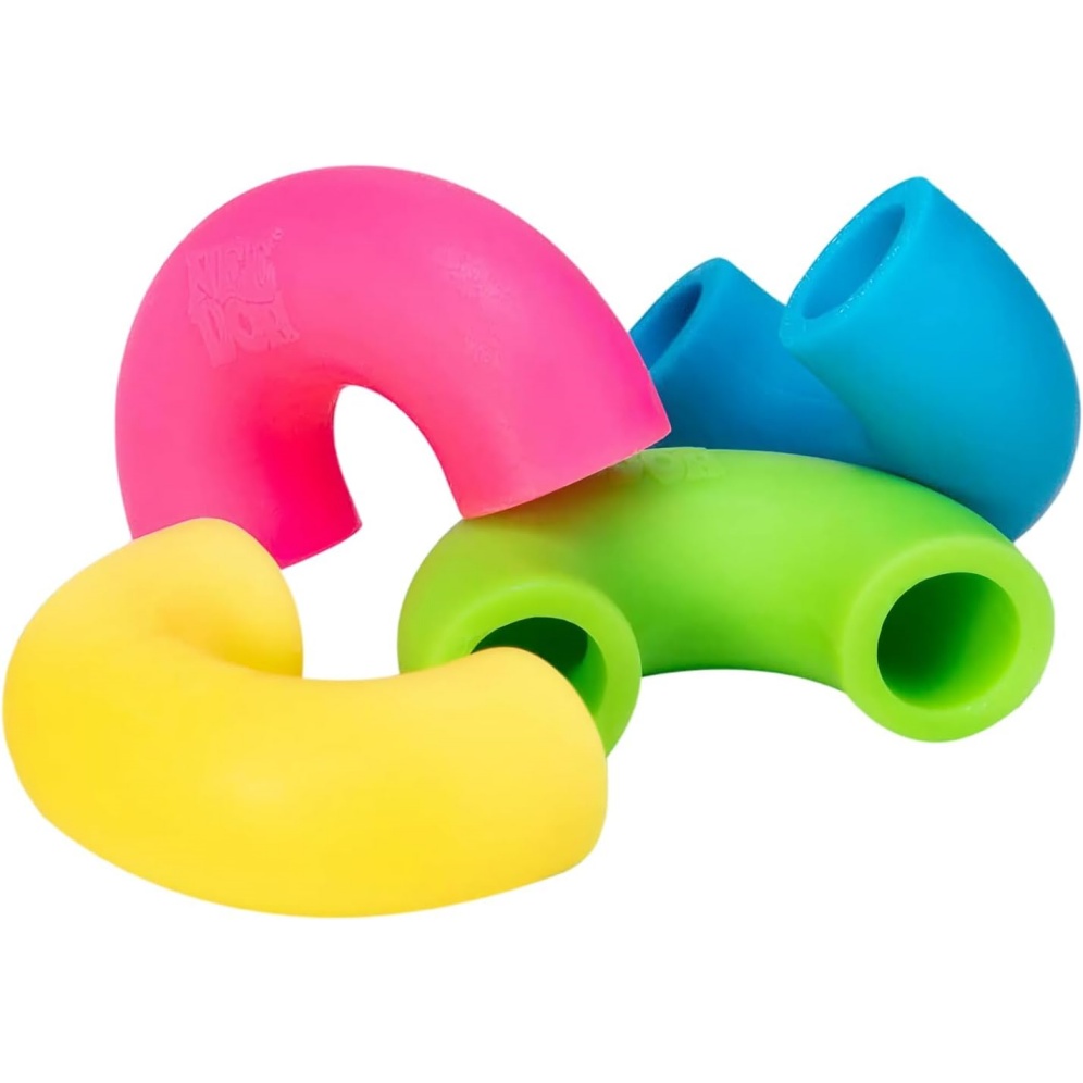 NeeDoh Mac Squeeze 4 Squishy Noodles Assorted